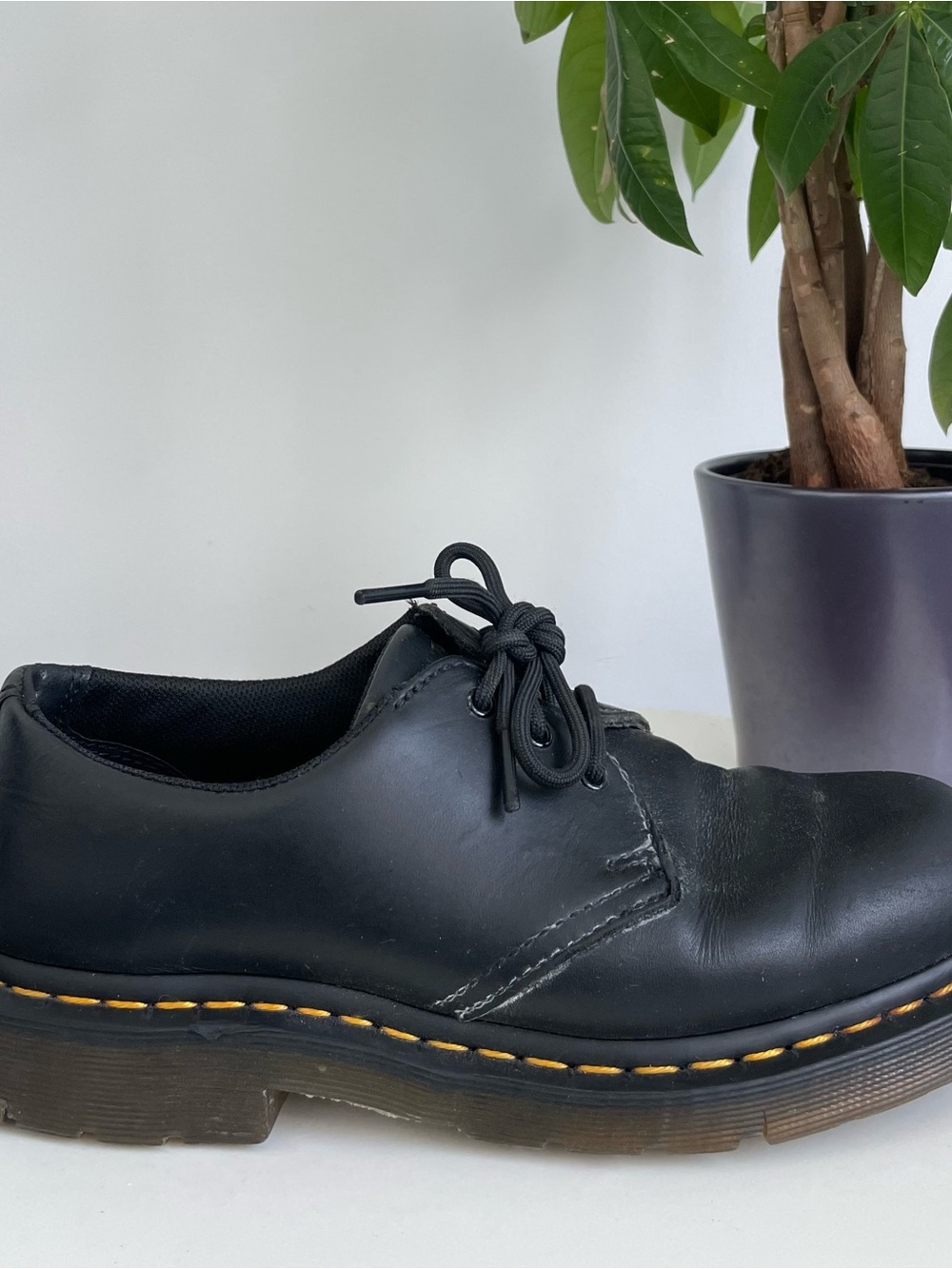 Women Size 8 Dr. Martens 1461 Slip Resistant Leather Oxford Shoes Safety Black